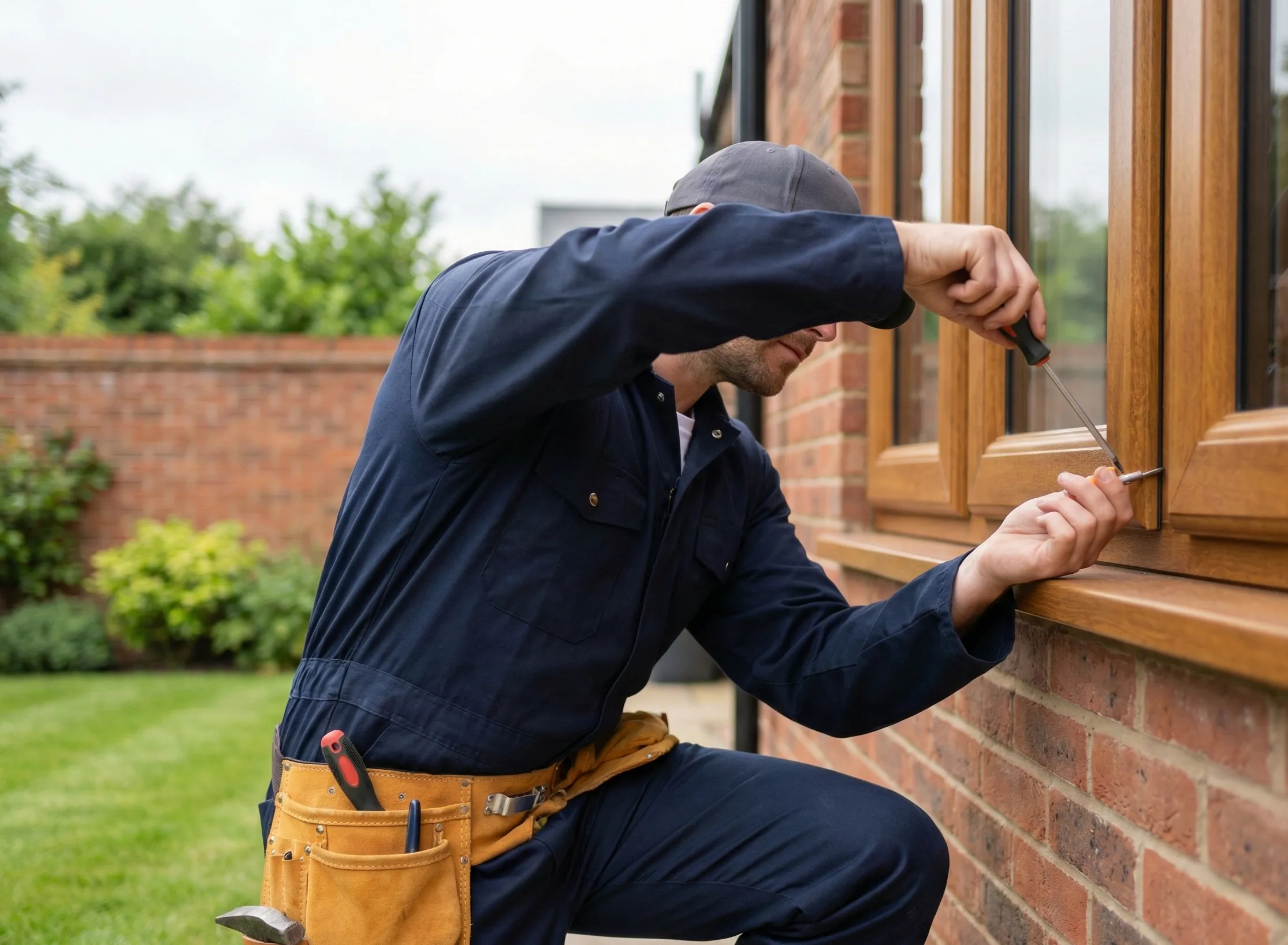 General property maintenance contractor at work