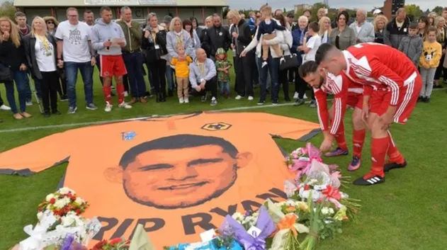 Ryan Passey memorial at Molineux Stadium