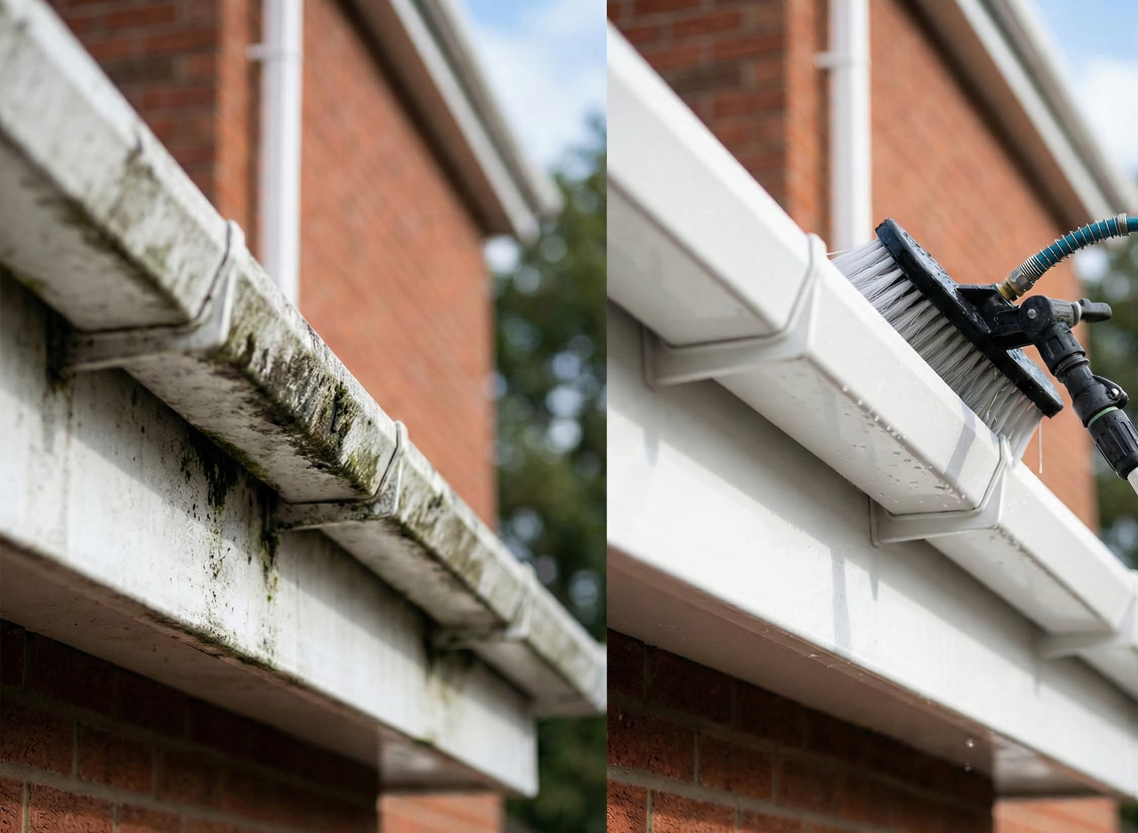 Guttering and fascia cleaning