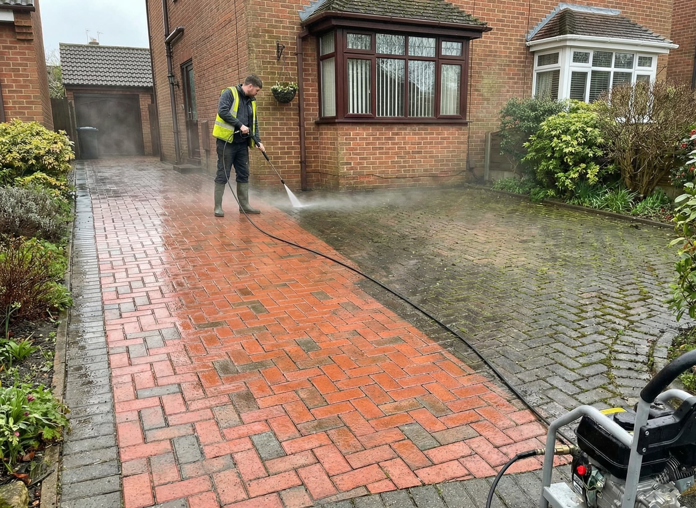 Driveway cleaning service